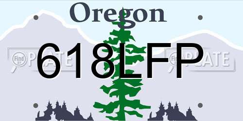 618LFP Oregon License Plate