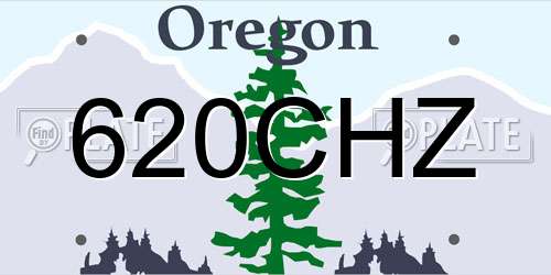 620CHZ Oregon License Plate