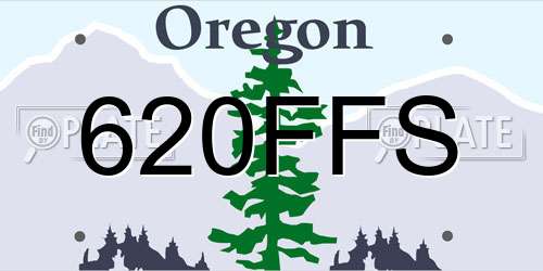 620FFS Oregon License Plate