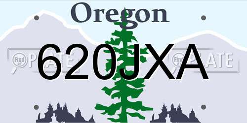 620JXA Oregon License Plate