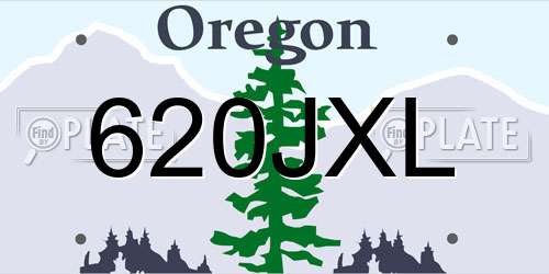 620JXL Oregon License Plate