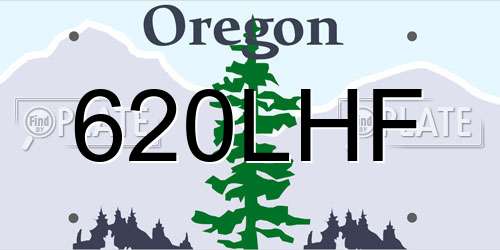 620LHF Oregon License Plate