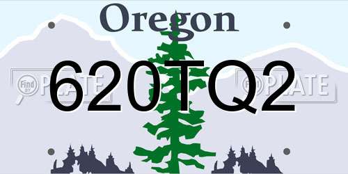 620TQ2 Oregon License Plate