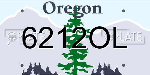 6212OL Oregon License Plate