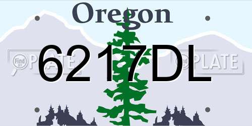 6217DL Oregon License Plate