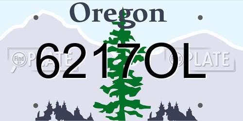 6217OL Oregon License Plate