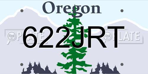 622JRT Oregon License Plate