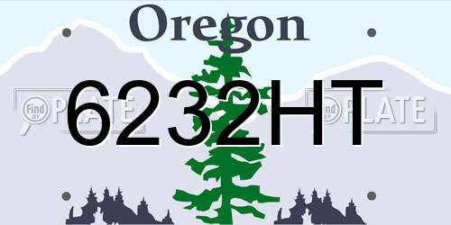 6232HT Oregon License Plate