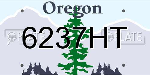 6237HT Oregon License Plate