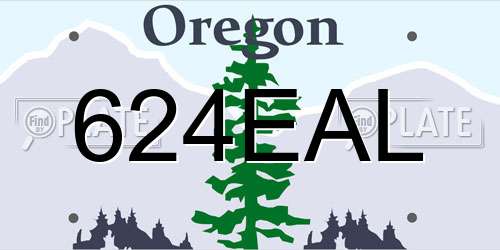 624EAL Oregon License Plate