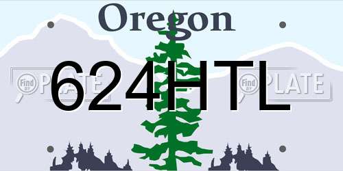 624HTL Oregon License Plate