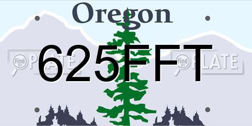 625FFT Oregon License Plate