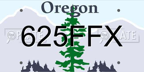 625FFX Oregon License Plate
