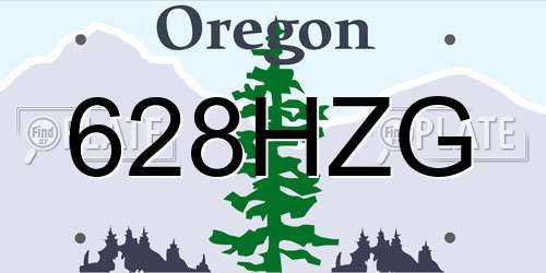 628HZG Oregon License Plate