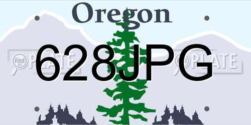 628JPG Oregon License Plate