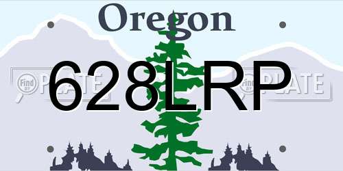 628LRP Oregon License Plate