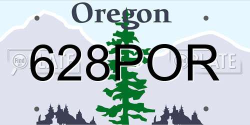 628POR Oregon License Plate