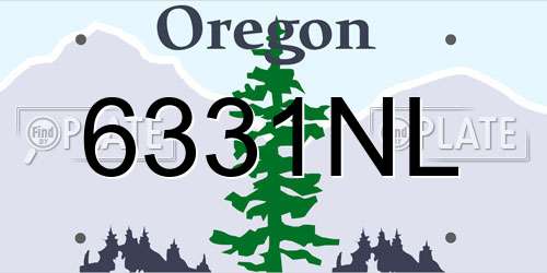 6331NL Oregon License Plate