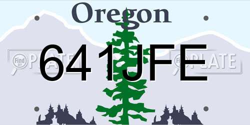 641JFE Oregon License Plate
