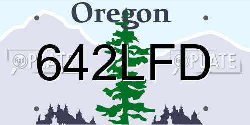 642LFD Oregon License Plate
