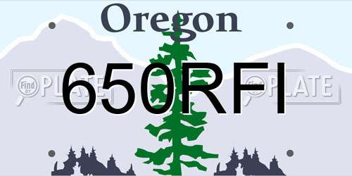 650RFI Oregon License Plate