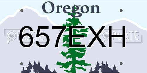 657EXH Oregon License Plate