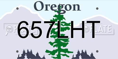 657LHT Oregon License Plate