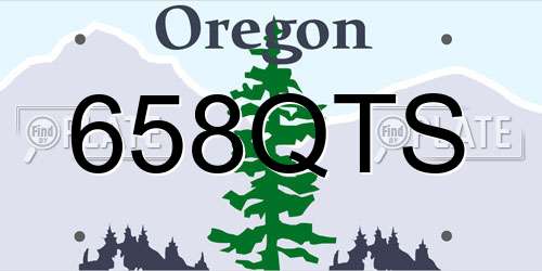 658QTS Oregon License Plate