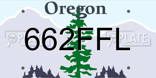 662FFL Oregon License Plate