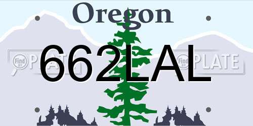 662LAL Oregon License Plate