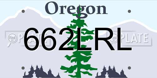 662LRL Oregon License Plate