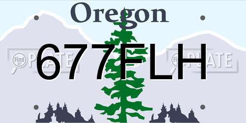 677FLH Oregon License Plate