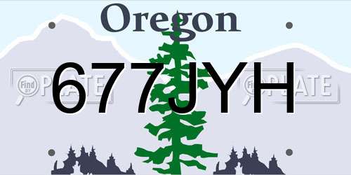 677JYH Oregon License Plate