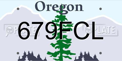 679FCL Oregon License Plate