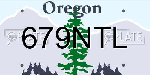 679NTL Oregon License Plate