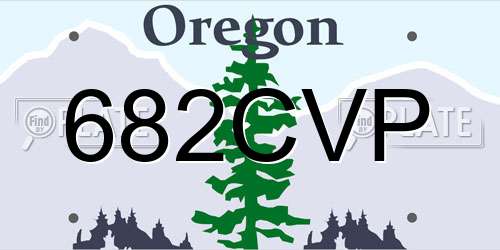 682CVP Oregon License Plate