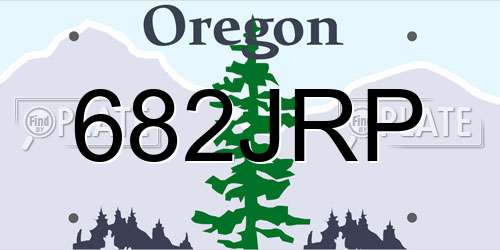 682JRP Oregon License Plate