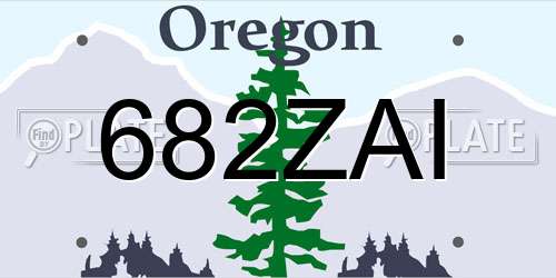 682ZAI Oregon License Plate