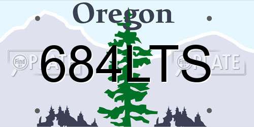 684LTS Oregon License Plate
