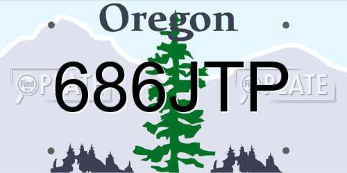 686JTP Oregon License Plate