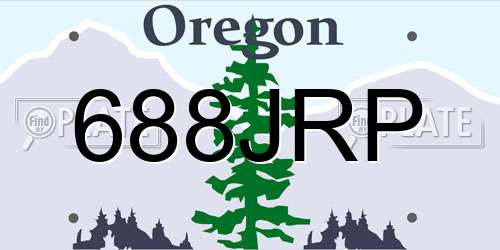 688JRP Oregon License Plate