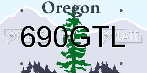 690GTL Oregon License Plate