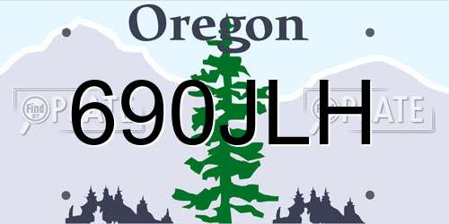 690JLH Oregon License Plate