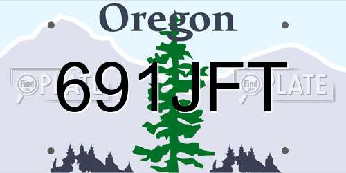 691JFT Oregon License Plate