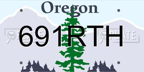691RTH Oregon License Plate