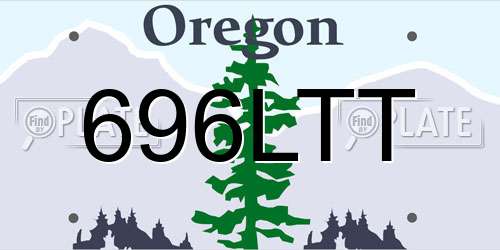 696LTT Oregon License Plate