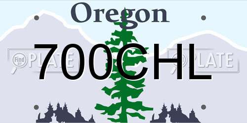 700CHL Oregon License Plate