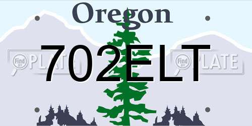 702ELT Oregon License Plate