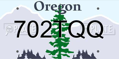 702TQQ Oregon License Plate