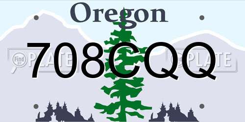708CQQ Oregon License Plate